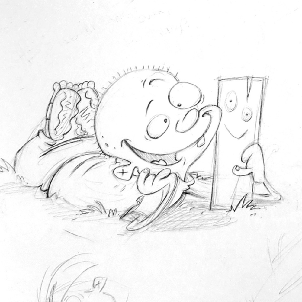 Ed Edd n Eddy "Jonny & Plank W/Skating DOUBLE DEE" By Raven Molisee